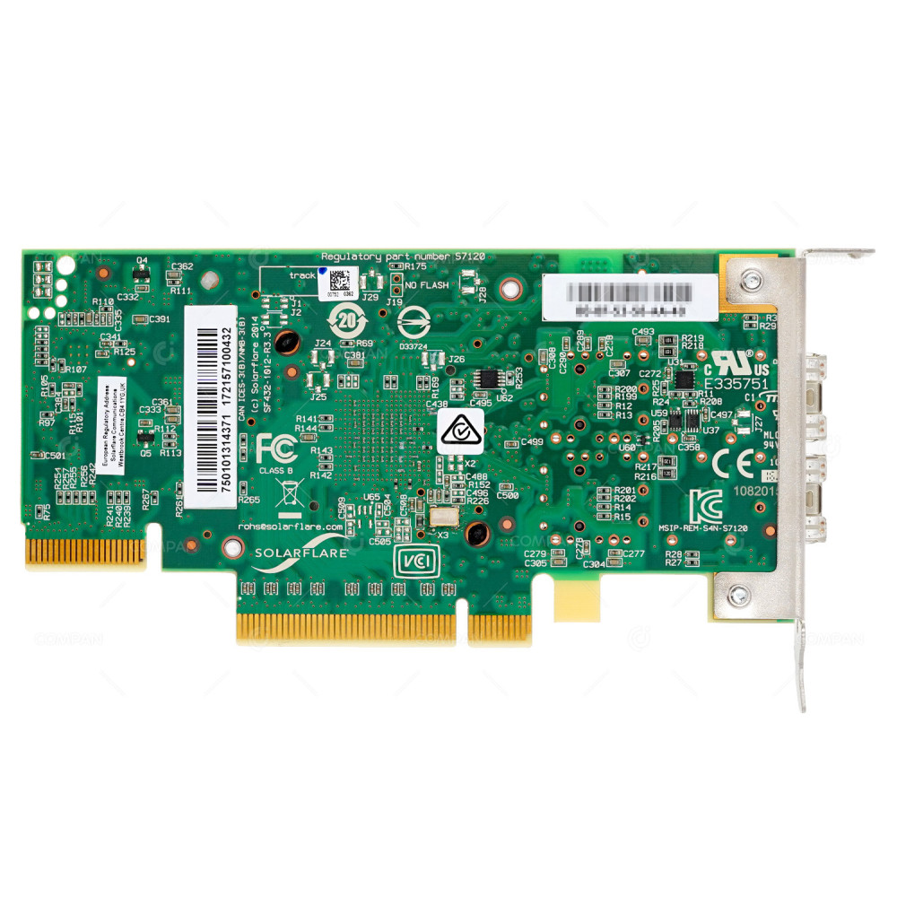 750101314371 LP  SOLARFLARE S7120 DUAL PORT 10GB SFP+ ADAPTER LOW PROFILE